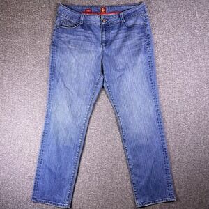 Vintage Sasson Jeans Womens 14 Blue Faded Straight Leg Hustle Ooh La La Fit38x32